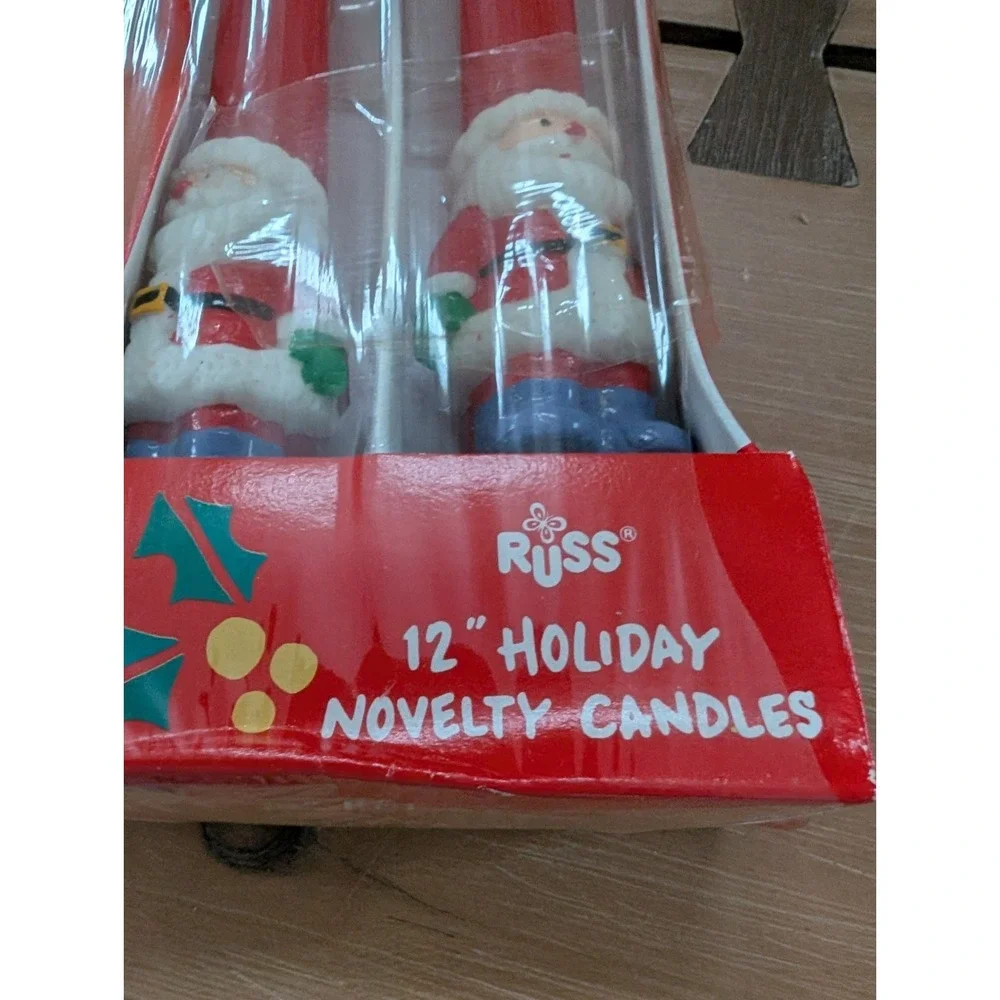 Vintage Russ Santa Claus Candles‎ 12